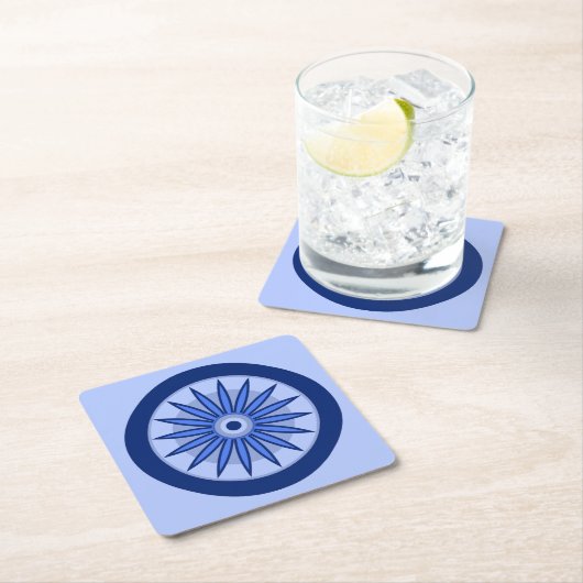 誕生日プレゼントお母さん、お姉さん、娘、お友達 スクエアペーパーコースター (インサイチュ)