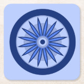 誕生日プレゼントお母さん、お姉さん、娘、お友達 スクエアペーパーコースター (正面)