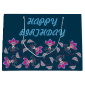 誕生日プレゼントお母さん、パパ、妹、息子、友人 ラージペーパーバッグ (正面)