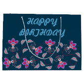 誕生日プレゼントお母さん、パパ、妹、息子、友人 ラージペーパーバッグ (裏面)