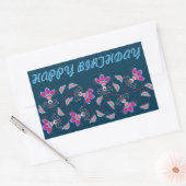 誕生日プレゼントお母さん、パパ、妹、息子、友人 長方形シール (封筒)