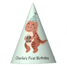 誕生日プレゼントと幸せなTレックス恐竜