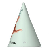 誕生日プレゼントと幸せなTレックス恐竜 パーティーハット (右)