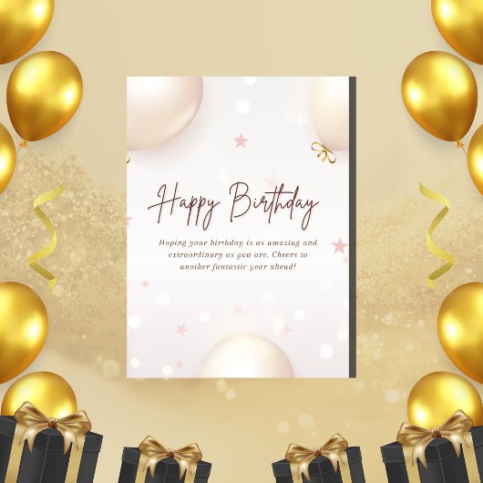 誕生日プレゼントのグリーティングカード カード