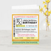 誕生日プレゼントの処方箋カード カード (黄色い花)