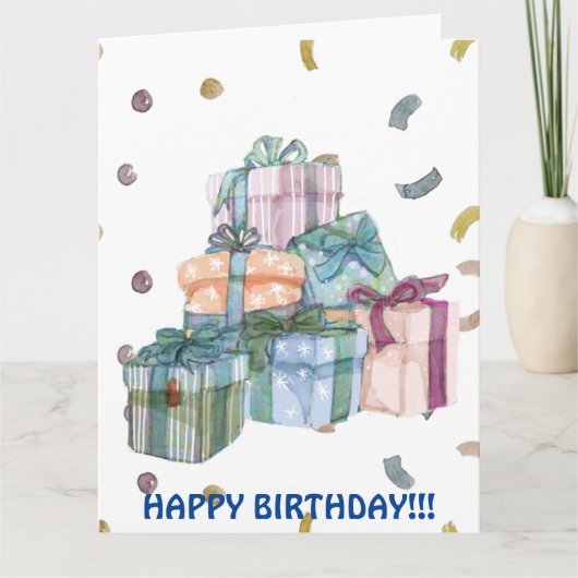 誕生日プレゼントカード カード (正面)