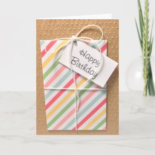 誕生日プレゼントカード カード (正面)