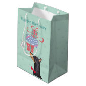 誕生日プレゼントドバーマンミディアム抱き枕 ミディアムペーパーバッグ (裏面アングル)