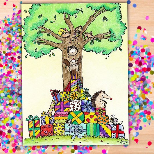 誕生日プレゼントハガキbyニコールジャネス ポストカード