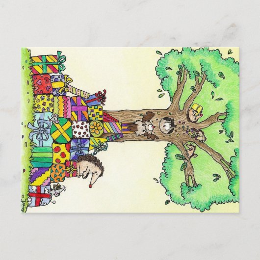 誕生日プレゼントハガキbyニコールジャネス ポストカード (正面)