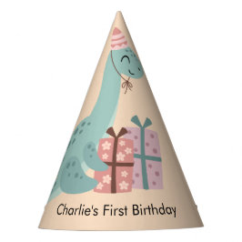 誕生日プレゼント付きHappy Brachiosaurus恐竜 パーティーハット