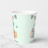 誕生日プレゼント付きHappy Brachiosaurus恐竜 紙コップ (右)