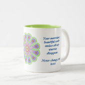 誕生日プレゼント用の特別マグカップ ツートーンマグカップ (正面右)