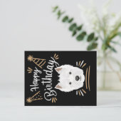 誕生日プレゼント ウェストハイランドテリア ポストカード (スタンド正面)