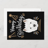 誕生日プレゼント ウェストハイランドテリア ポストカード (正面/裏面)