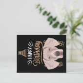 誕生日プレゼント ワイマラナー ポストカード (スタンド正面)