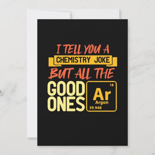 誕生日プレゼント | 化学の話をしよう 招待状 (正面)