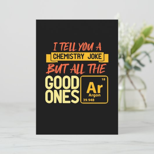 誕生日プレゼント | 化学の話をしよう 招待状 (スタンド正面)