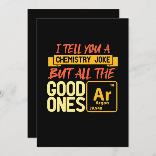 誕生日プレゼント | 化学の話をしよう 招待状 (正面/裏面)