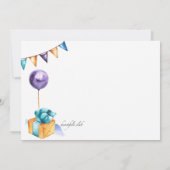 誕生日プレゼント 招待状 (裏面)