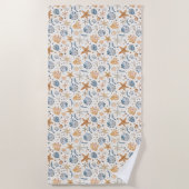 誕生日プレゼント | 海は忍耐を教える ビーチタオル (正面)