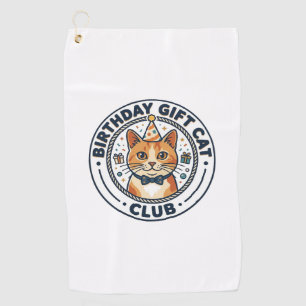 誕生日プレゼント 猫 ネコ好き ギフト - バースデーギフト C ゴルフタオル