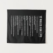 誕生日プレゼント 12の人生のルール タペストリー (正面(横))