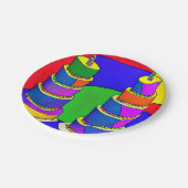 誕生日プレートとケーキデザイン ペーパープレート (アングル)