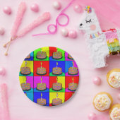 誕生日プレートとケーキデザイン ペーパープレート (パーティー)