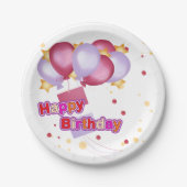 誕生日プレート ペーパープレート (正面)