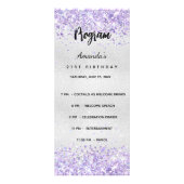 誕生日プロガムクイズシルバーバイオレット写真 ラックカード (正面)