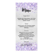誕生日プログラムメニューSILVER VIOLET紙吹雪 ラックカード (裏面)