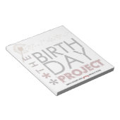 誕生日プロジェクトのビッグメモ帳 ノートパッド (アングル)