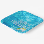 誕生日プールパーティーおもしろい ペーパープレート (傾斜あり)