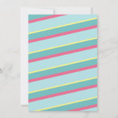 誕生日プールパーティーかわいいピンクサングラスシック10代の 招待状 (裏面)