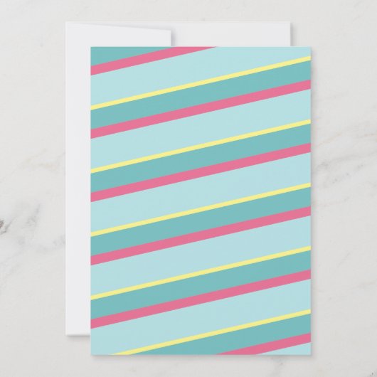 誕生日プールパーティーかわいいピンクサングラスシック10代の 招待状 (裏面)