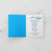 誕生日プールパーティーとイエローダック 招待状 (内部)