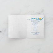 誕生日プールパーティーと黄色のゴムダック 招待状 (内部)