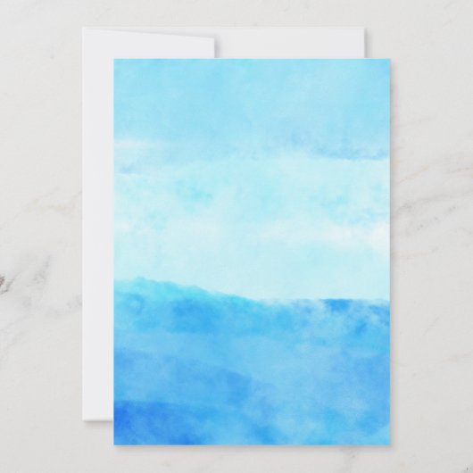 誕生日プールパーティーピンク招待状 招待状 (裏面)