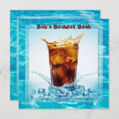 誕生日プールBash 招待状 (正面/裏面)