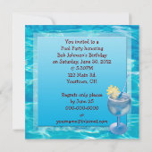 誕生日プールBash 招待状 (裏面)