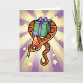 誕生日ヘビ カード (正面)
