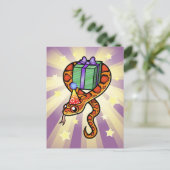 誕生日ヘビ ポストカード (スタンド正面)