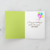 誕生日ベアーキューオンログ カード (内部)