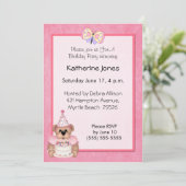 誕生日ベア招待状 招待状 (スタンド正面)