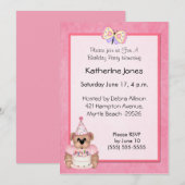 誕生日ベア招待状 招待状 (正面/裏面)