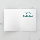 誕生日ベア – グリーティングカード (内部)