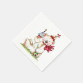 誕生日ベア スタンダードカクテルナプキン (角)