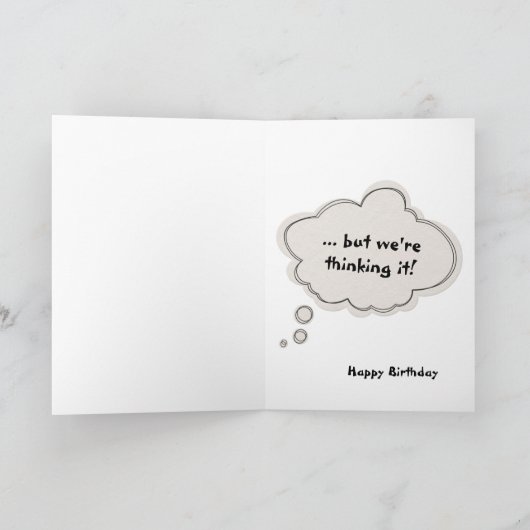 誕生日ベア・ユーモア カード (内部)