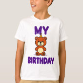 誕生日ベア Tシャツ (正面)